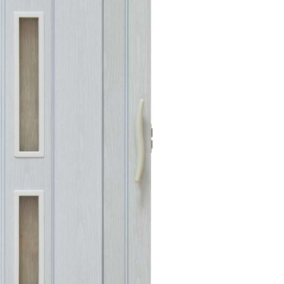 Drzwi Harmonijkowe 001S 49 Biały Dąb Mat