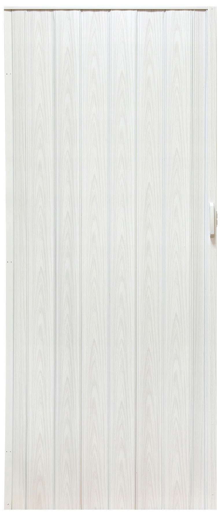 Drzwi harmonijkowe 004-100-04 biały dąb 100 cm