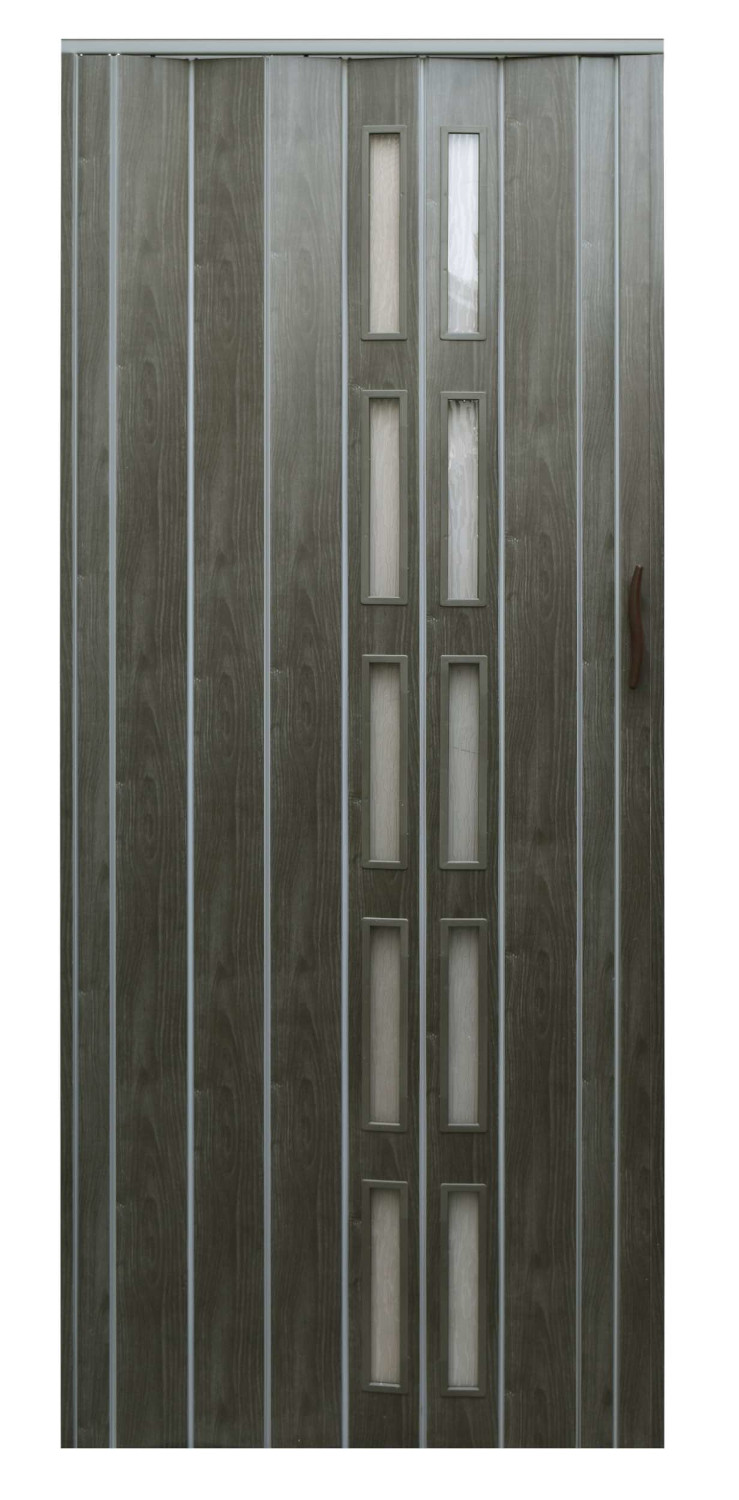 Drzwi Harmonijkowe 005S 64 Dąb Grafit Mat 80cm