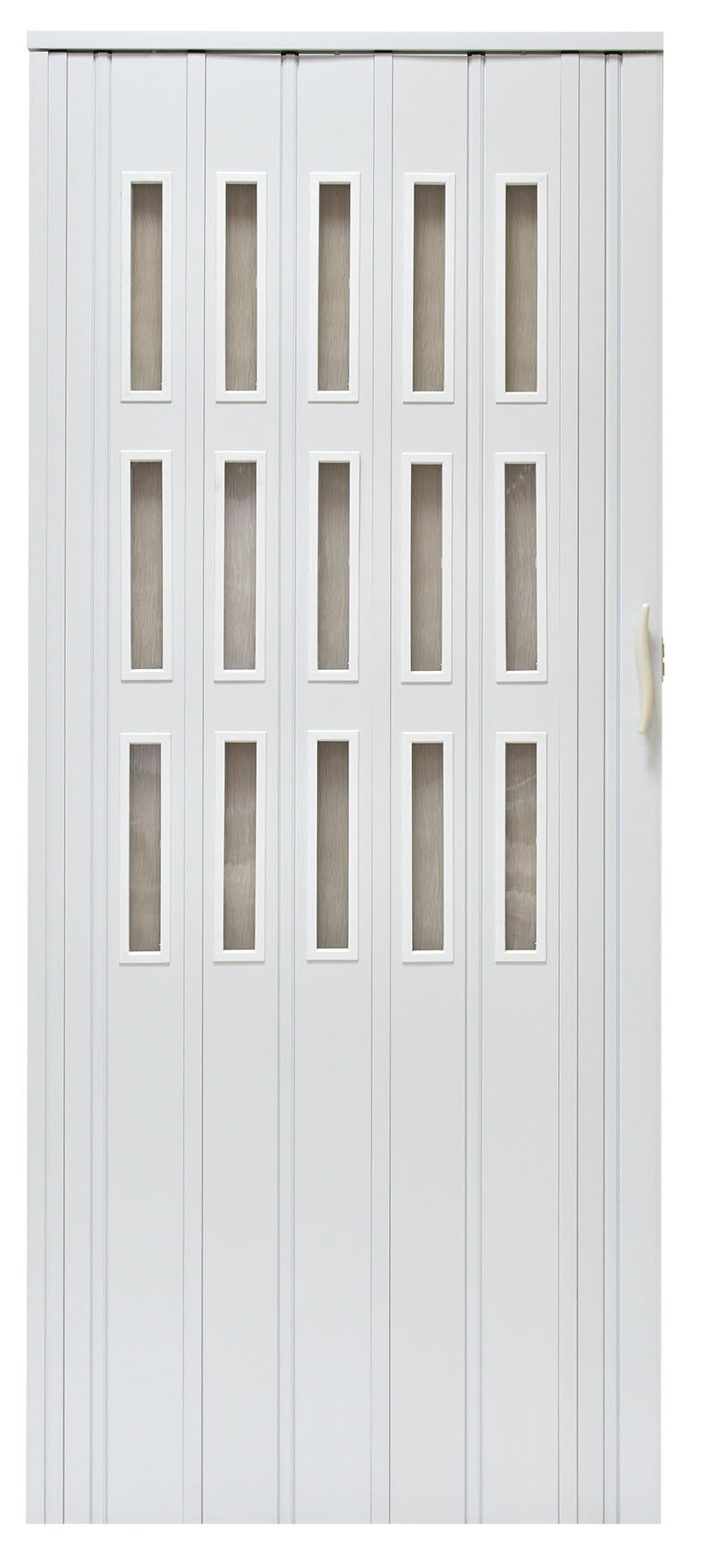 Drzwi harmonijkowe 008S 014 Biały Mat