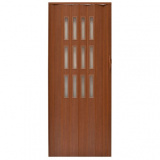 Drzwi harmonijkowe 001S-029-80 mahoń mat 80 cm