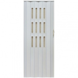 Drzwi harmonijkowe 001S-014-90 biały mat 90 cm