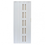 Drzwi harmonijkowe 005S-014-80 biały mat 80 cm