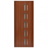 Drzwi harmonijkowe 005S-029-90 mahoń mat 90 cm