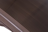 Daszek plastikowy Mako Duo 100x200cm - brązowy