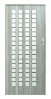 Drzwi harmonijkowe 015-B01-86-61 beton mat 86 cm