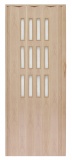 Drzwi harmonijkowe 001S-50-100 dąb sonoma mat 100 cm