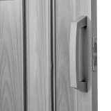 Drzwi harmonijkowe 004-90-07 Szary Dąb 90 cm